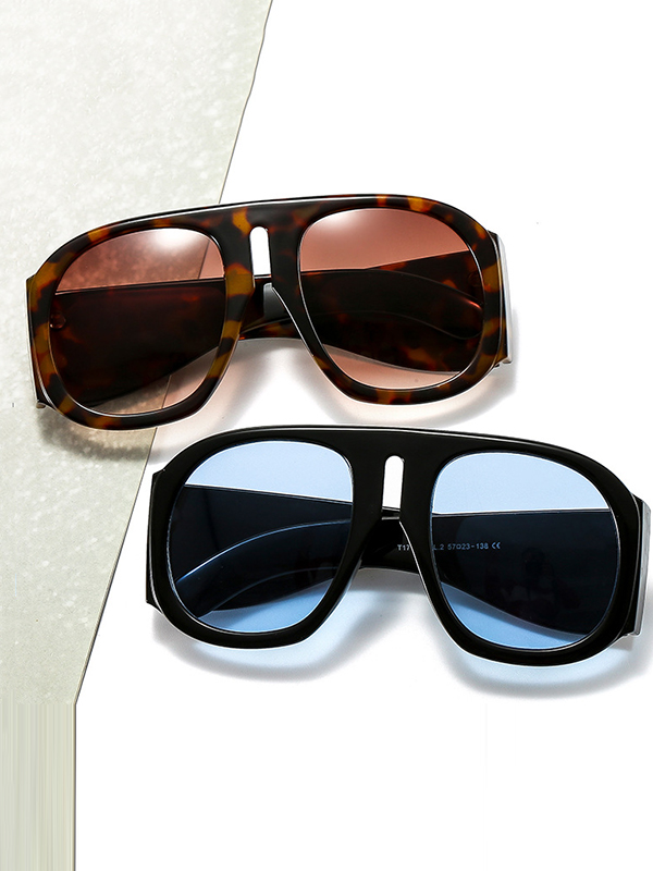 Geometric Sun-Protection Sunglasses Accessories