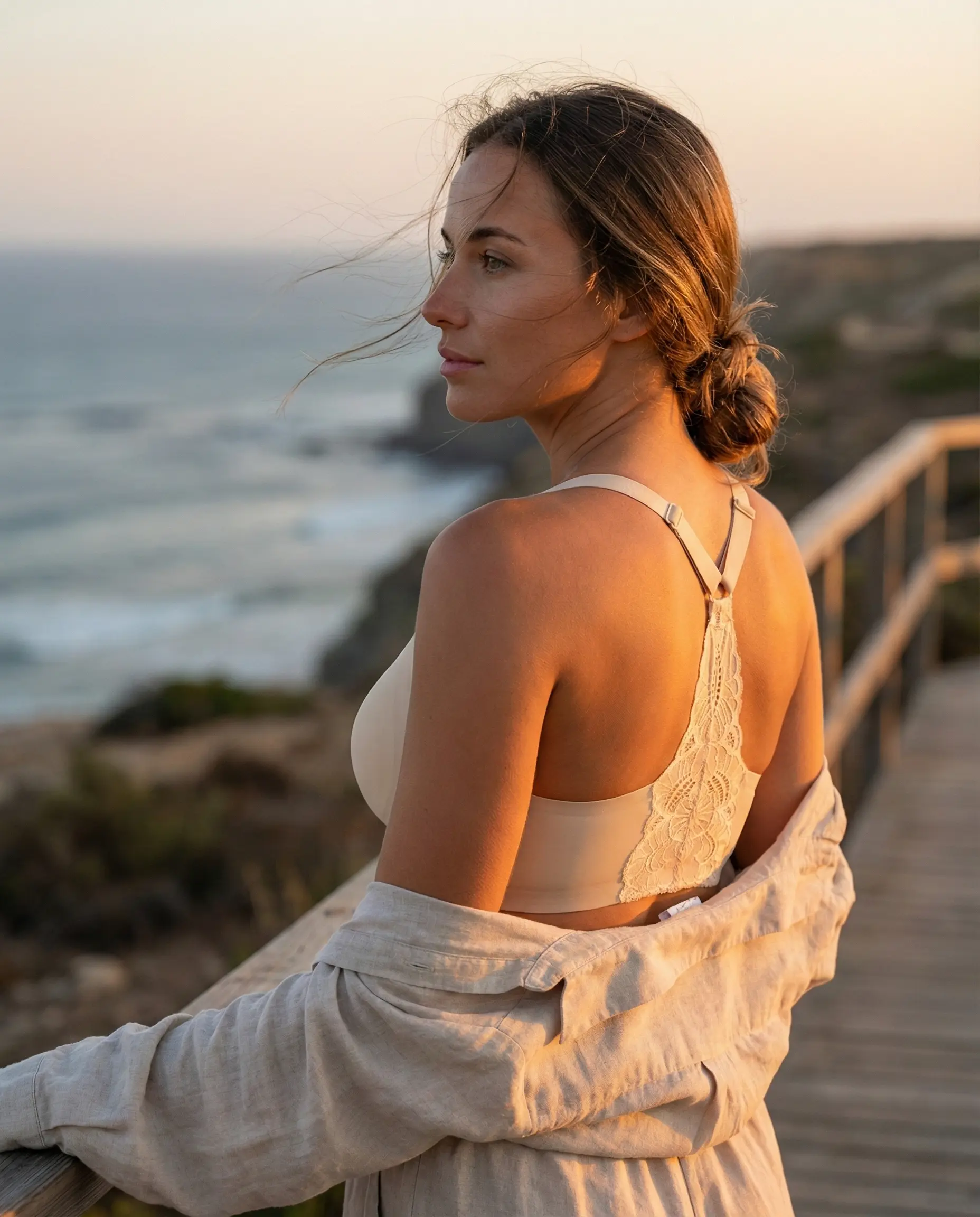 Lusait Lace Jelly Bra Bralettes for Women pullover Bra Seamless Wireless Deep V Racerback Comfort Padded Everyday Tshirt Bra