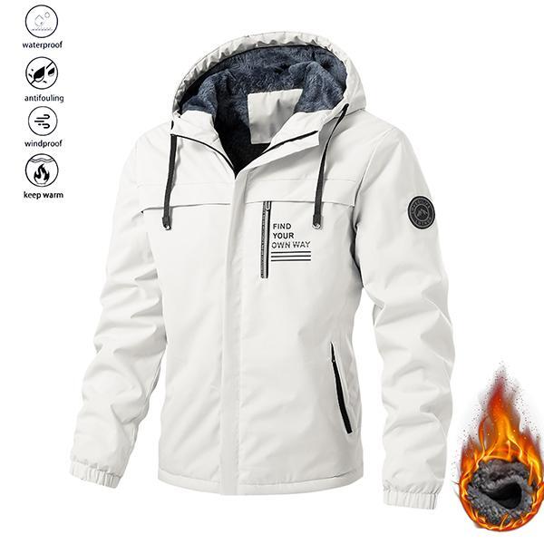 Men's Thick Fleece Lined Hooded Jacket