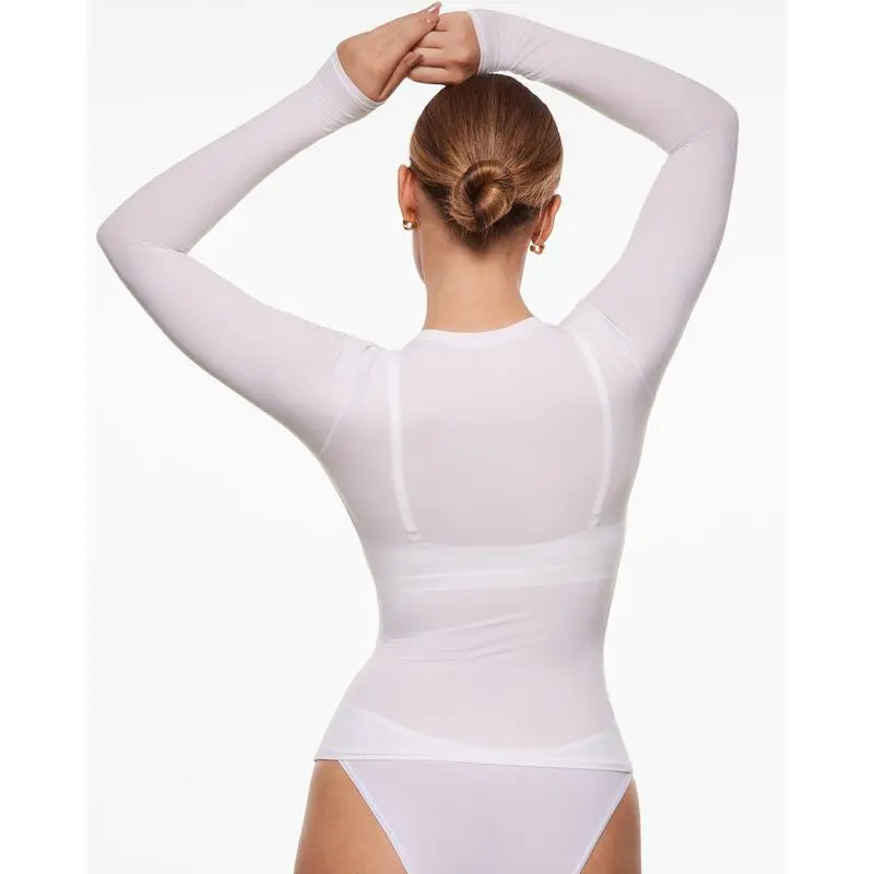 Inbarely Soft Single-Layer Basic Long Sleeve Shirts