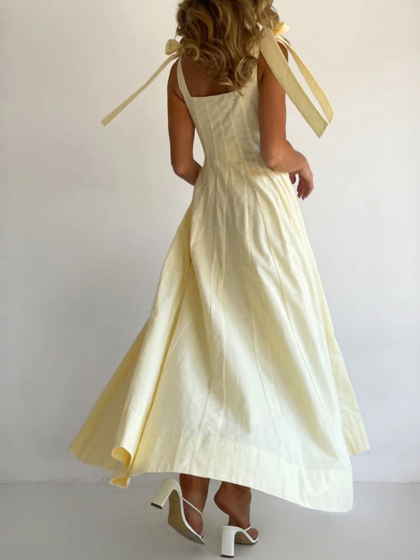 Gradient Tie Shoulder Maxi Dress