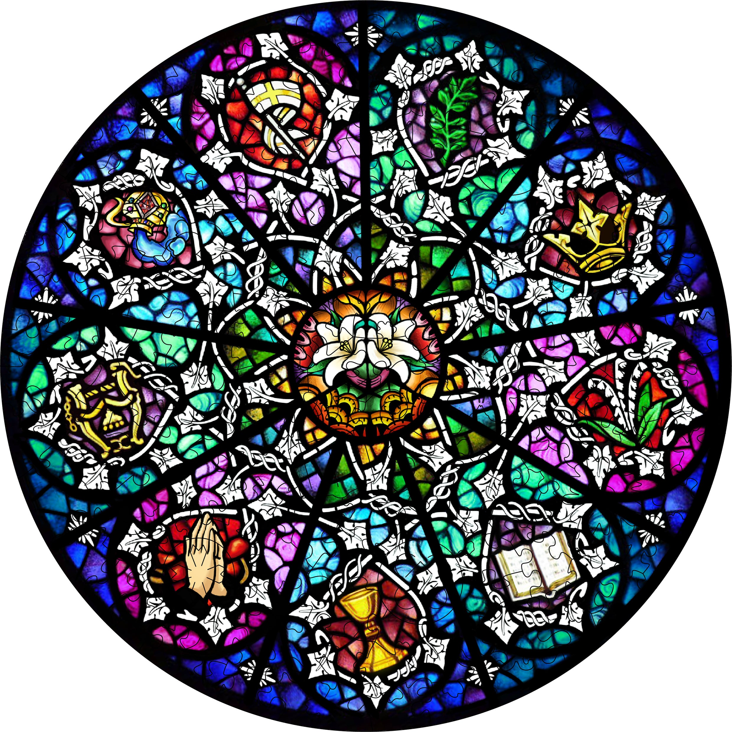 Rose Window Wooden Jigsaw Puzzle