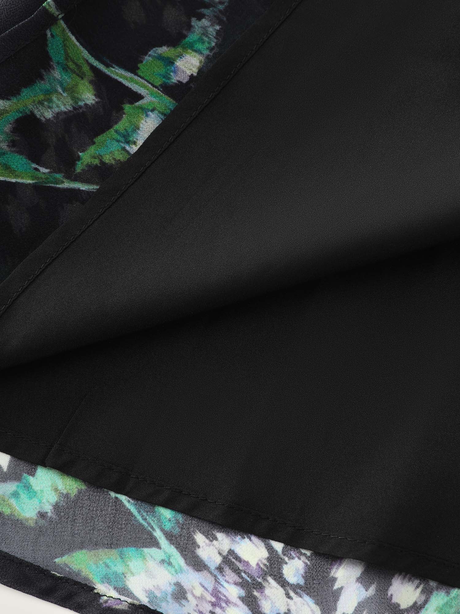 Romantic Floral Print Backless Tie Maxi Dress