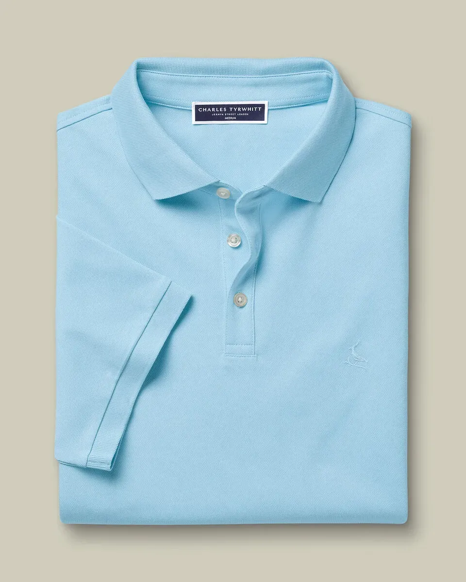 Men'S Casual Business POLO Shirt, Breathable Pique Fabric