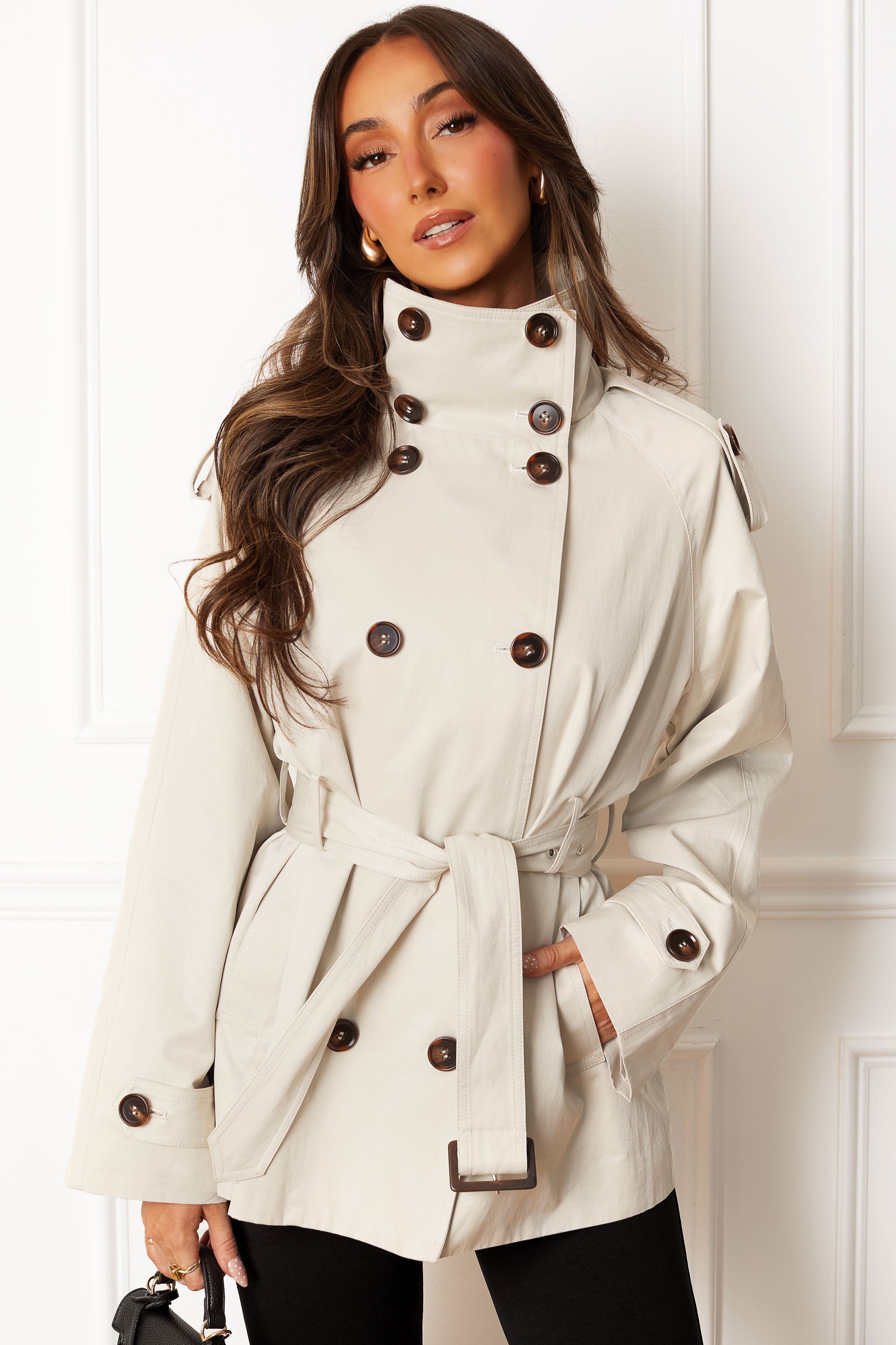 Sydney Oatmeal Trench Coat