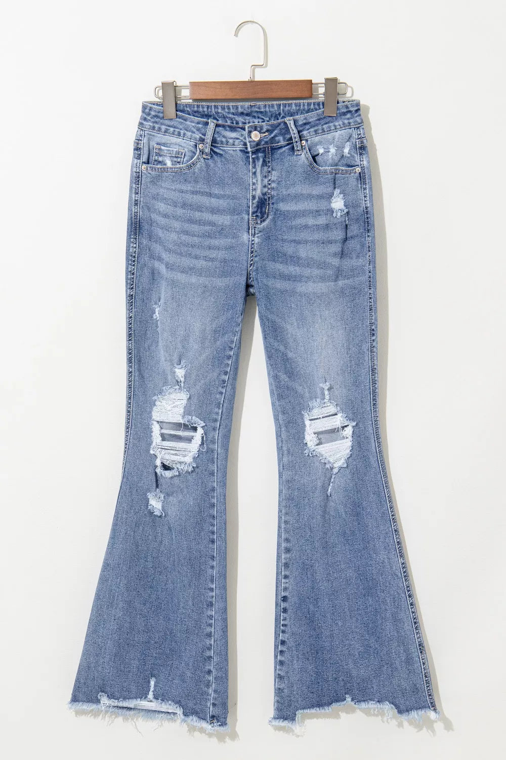 Distressed Flare Jeans