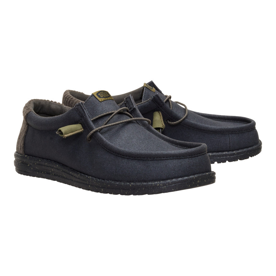 Wally Waxed Casual - Black/Black