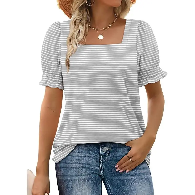 Square Neck T Shirts for Women