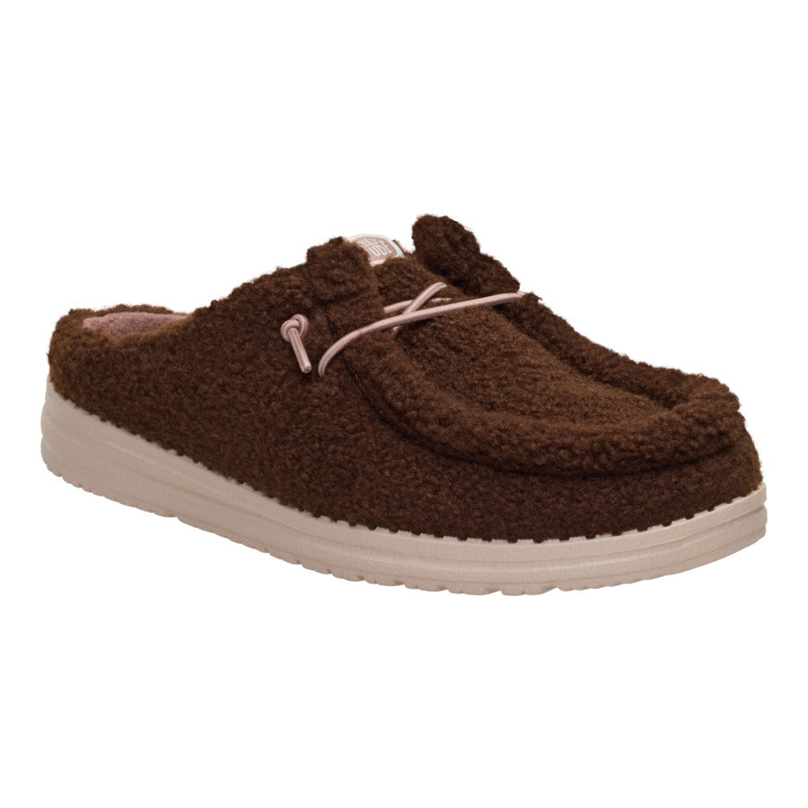 Wendy Slip Sherpa - Dark Brown