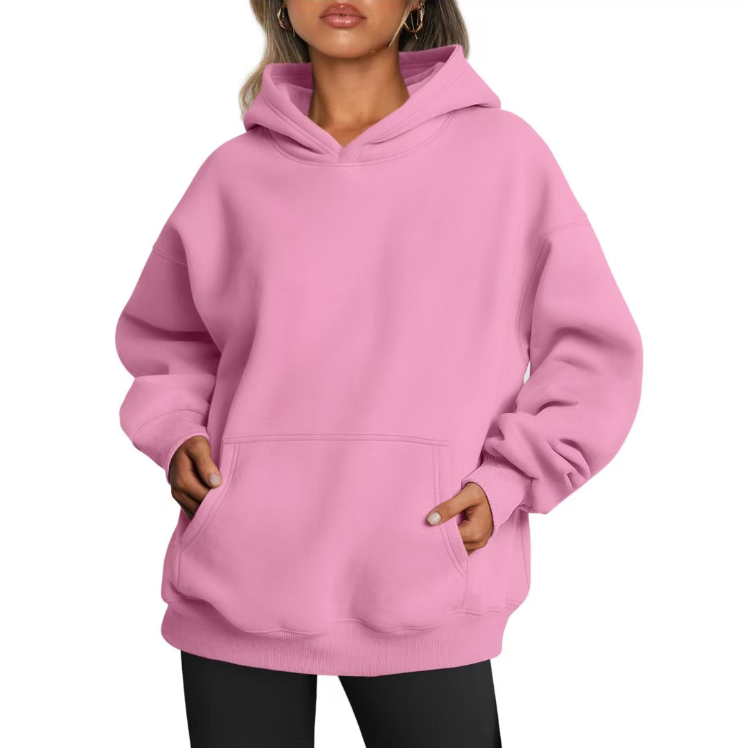 Unisex Oversized Hoodies Fleece Sweatshirts Long Sleeve Sweaters Pullover Fall Clothes with Pocket