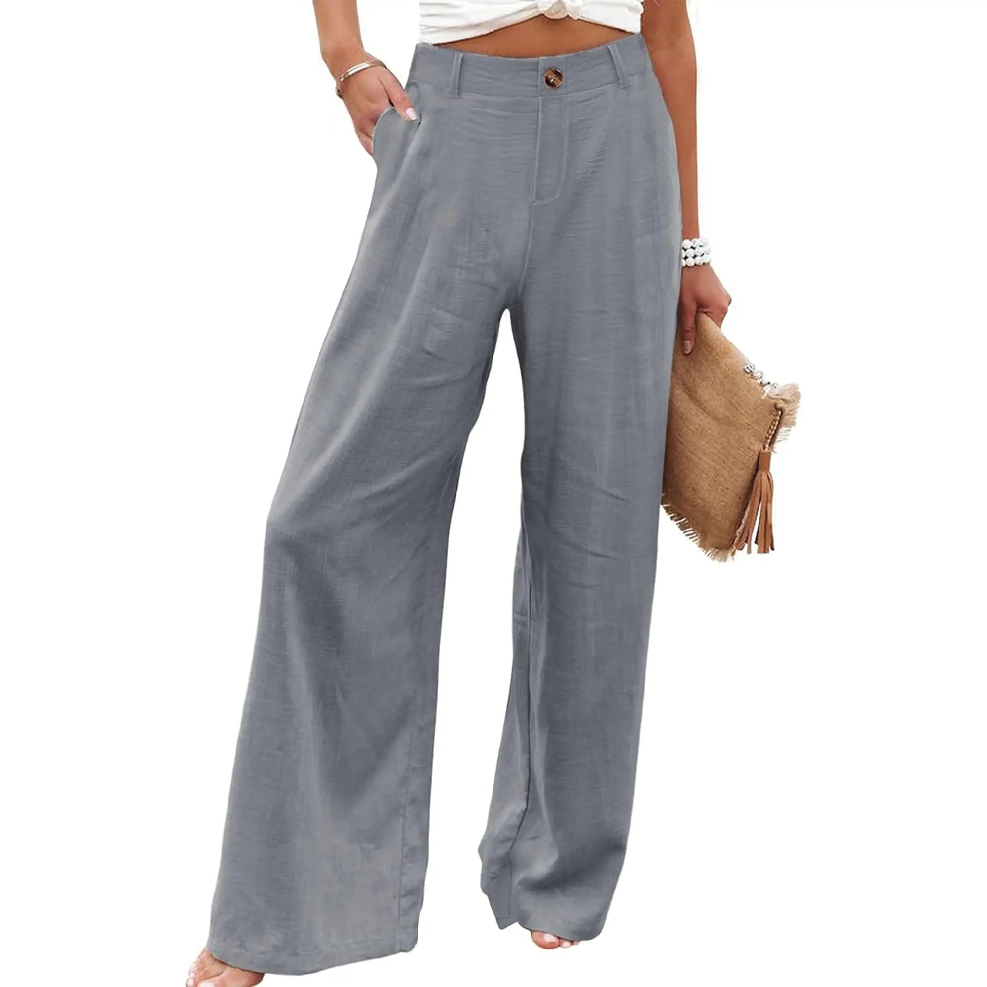 Women's High Waist Wide Leg Pants