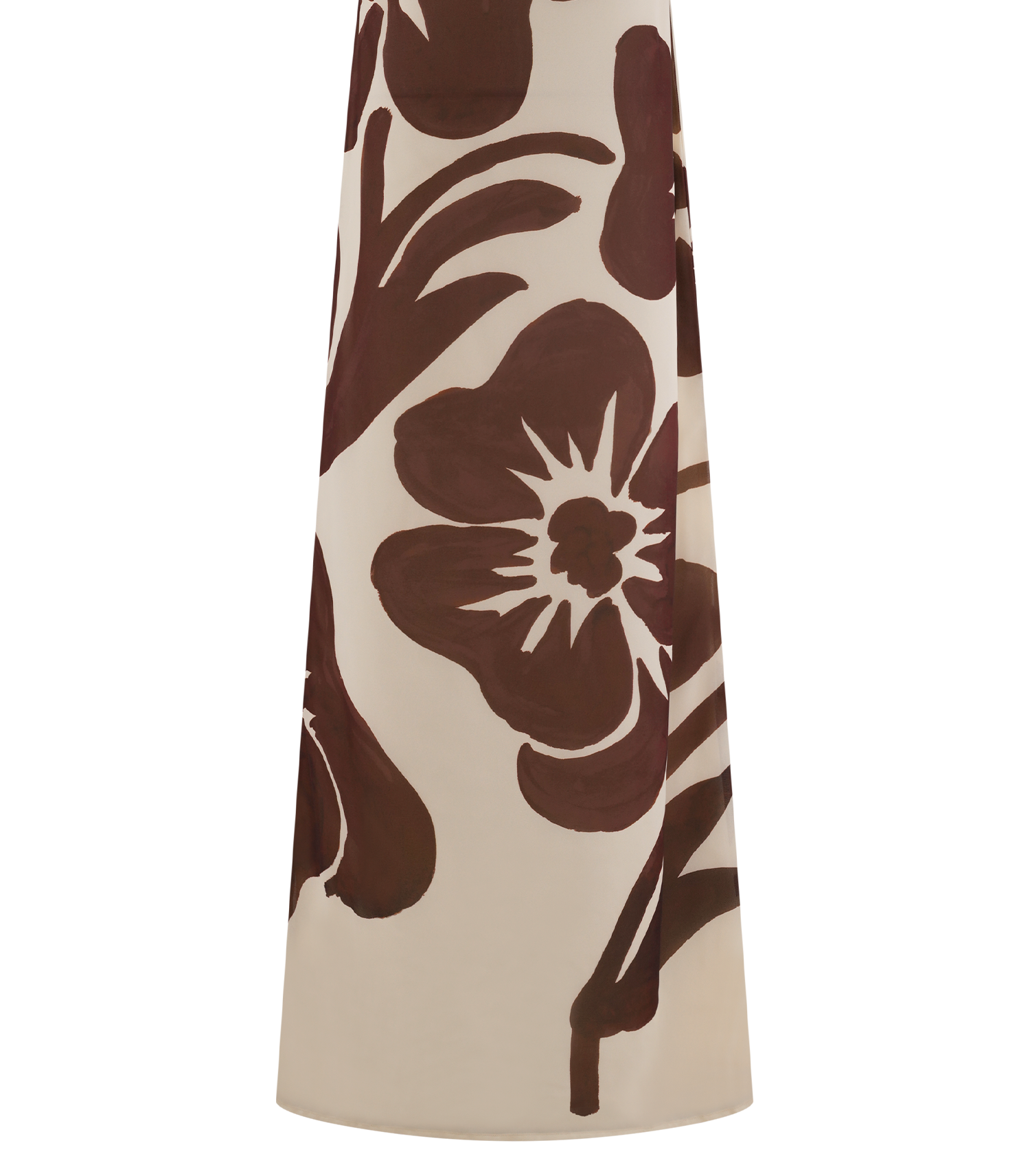 Print Strapless Chiffon Maxi Dress