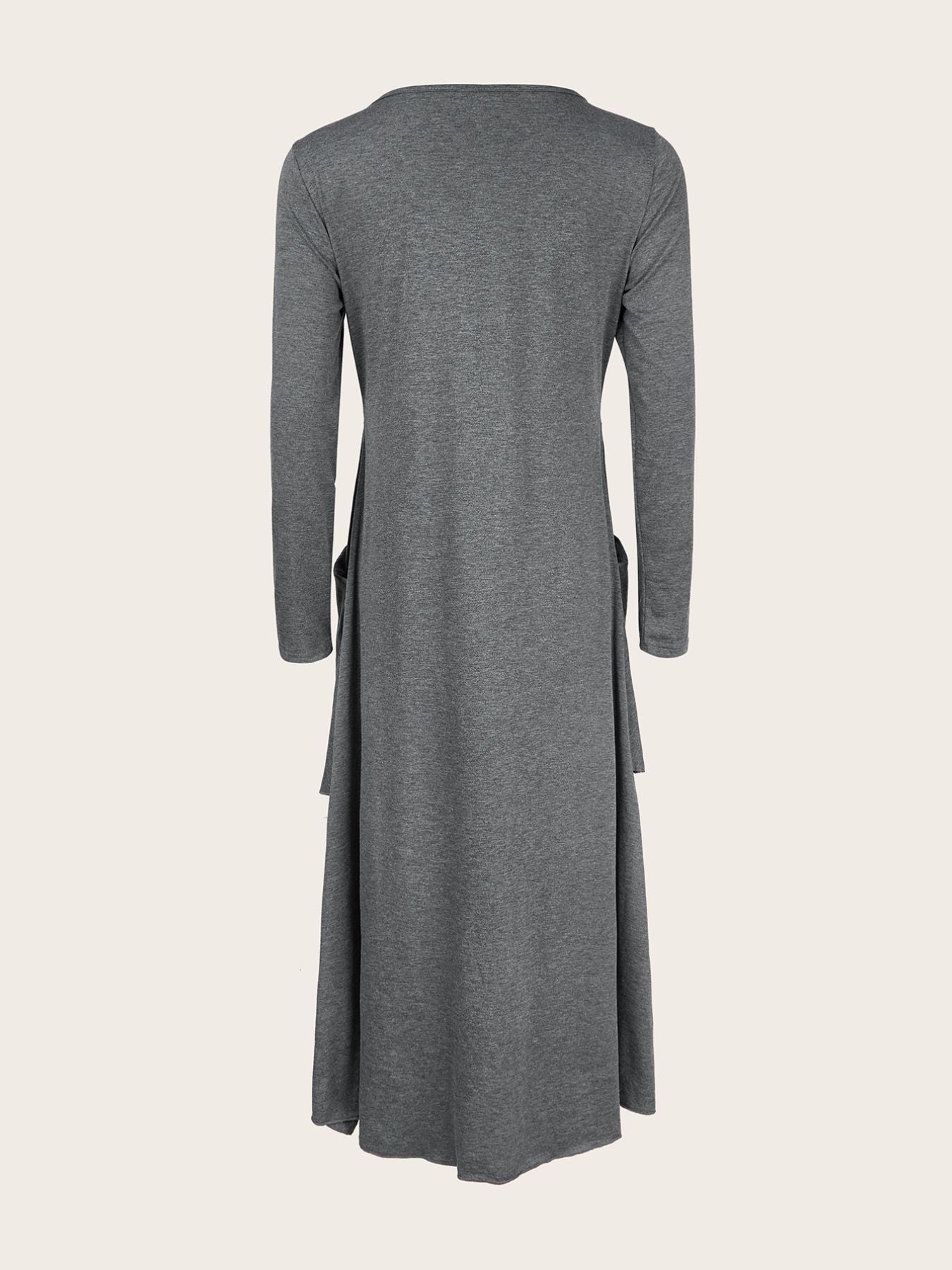 Full Size Heart-Decor Layered Midi Dress Plus Size