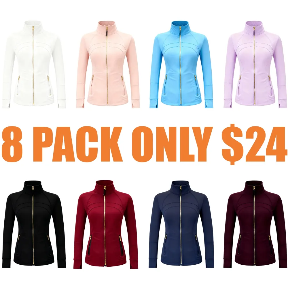Women's sports stand up collar  yoga jacket