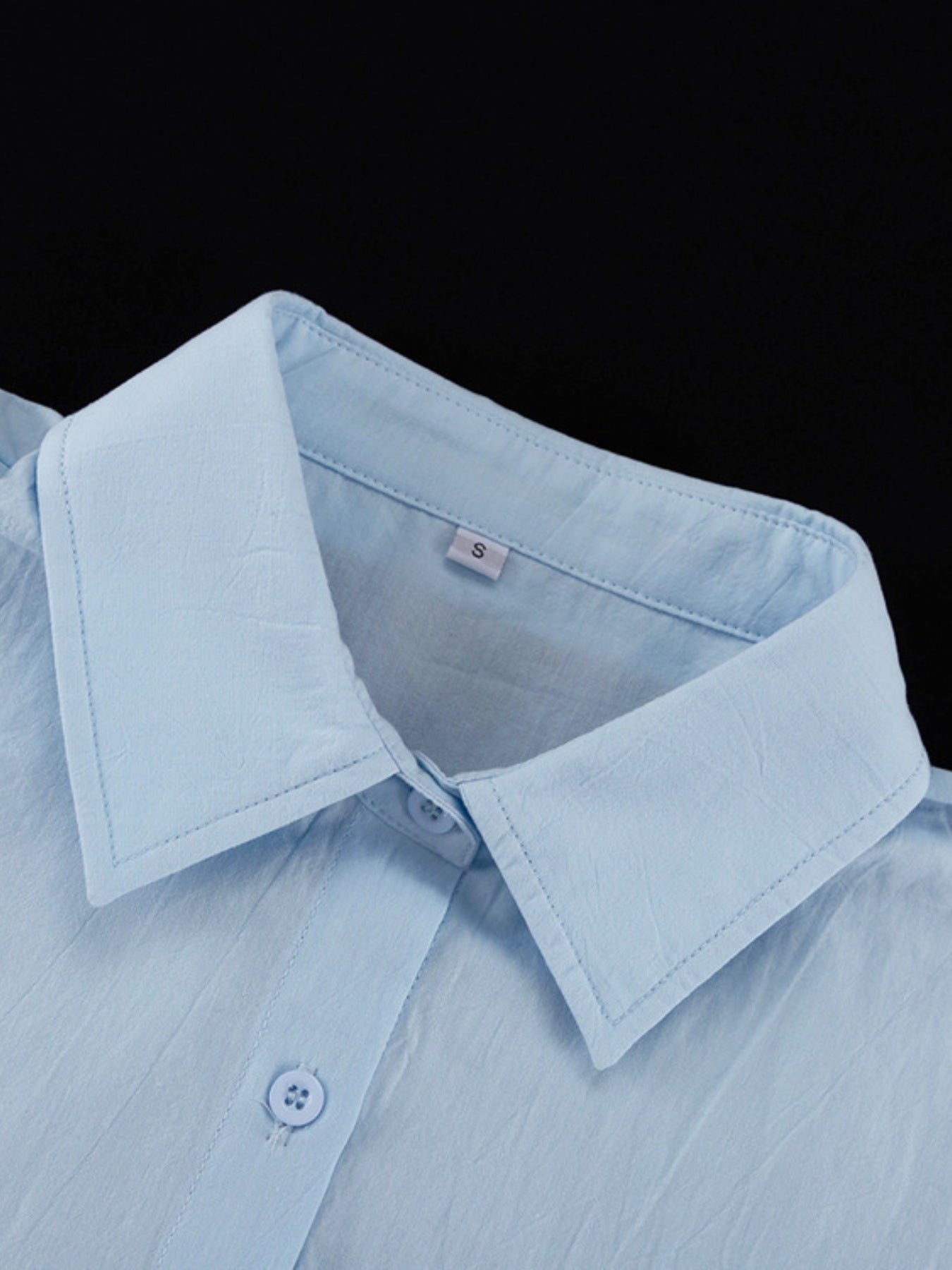 Tie-Front Shirt and Maxi Skirt Set