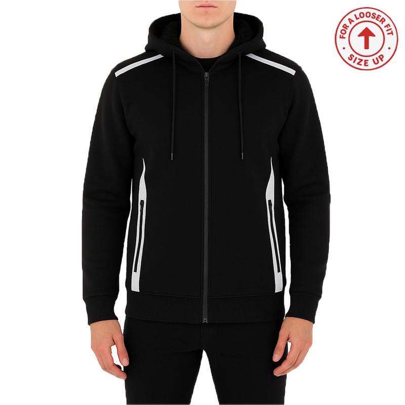 Men’s Heavyweight Sherpa Fleece-Lined Tech Zip Hoodie