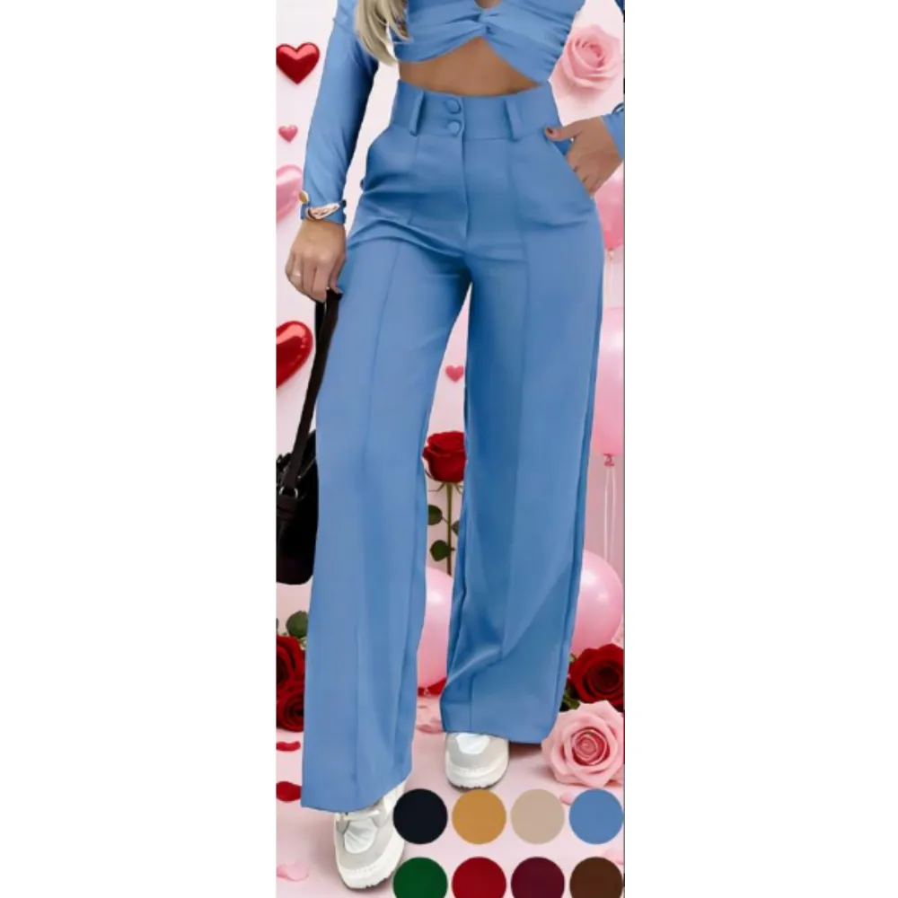 Women's Simple Wide-Leg Pants