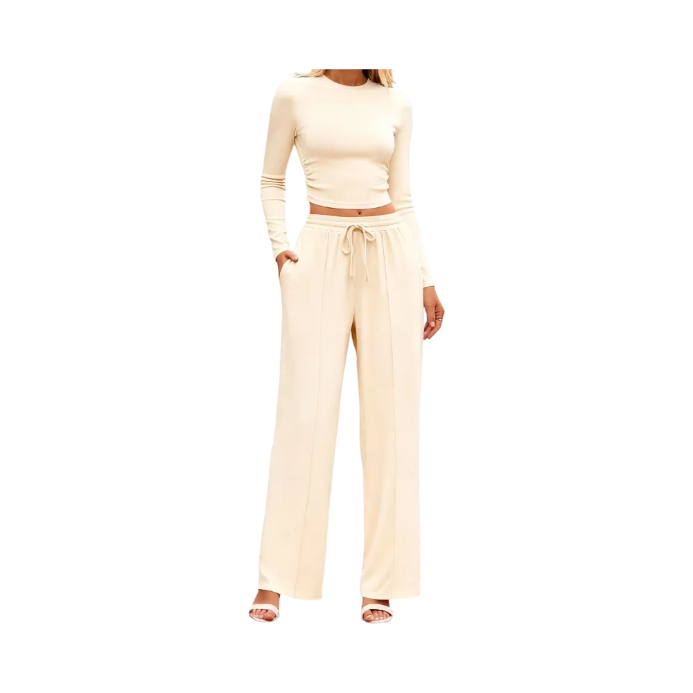 Women's 2-Piece Ribbed Knit Set