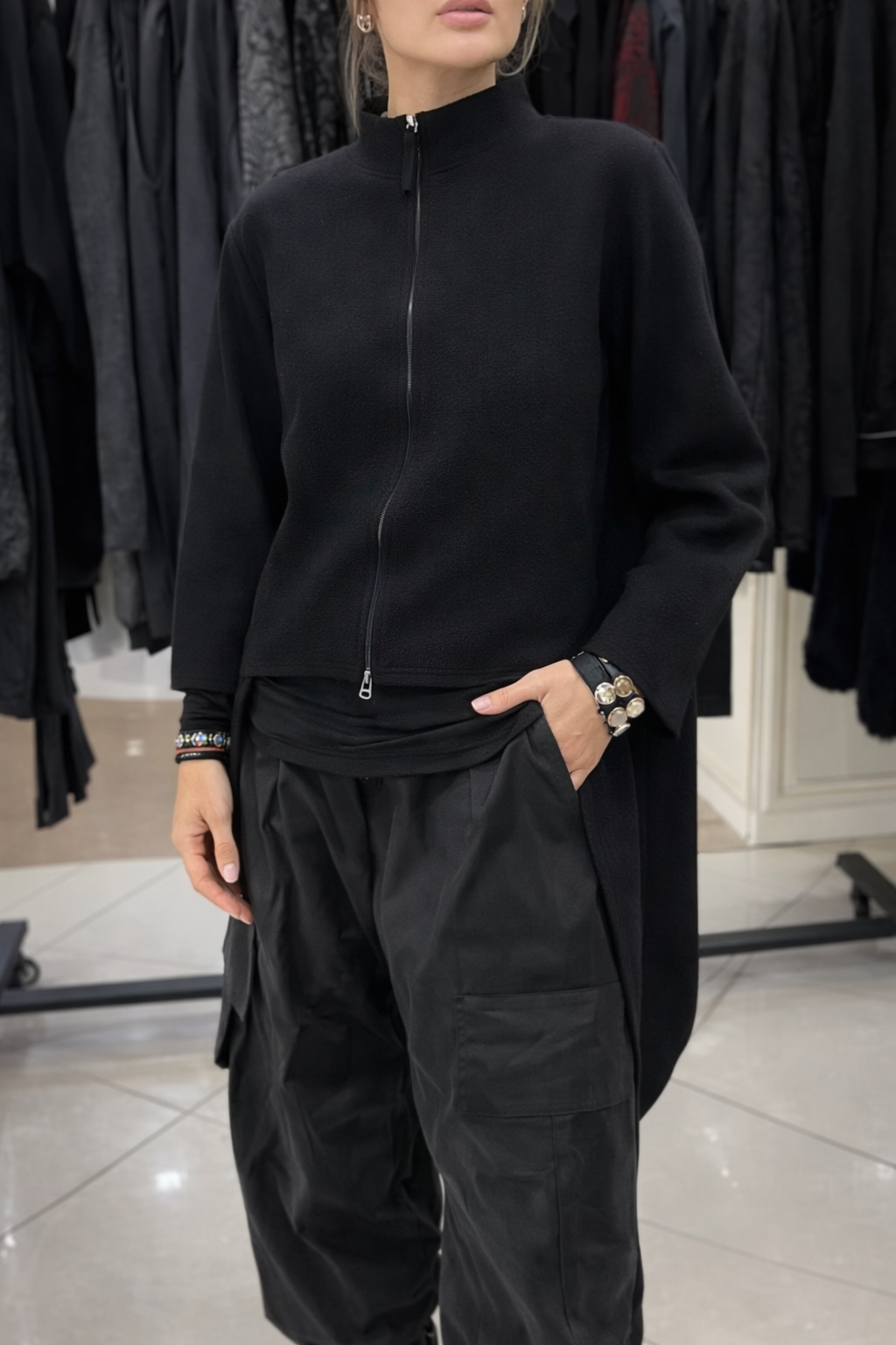 Womens Round Neck Irregular Casual Long Top