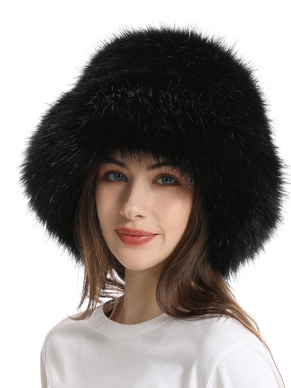 Keep Warm Solid Color Bucket Hat