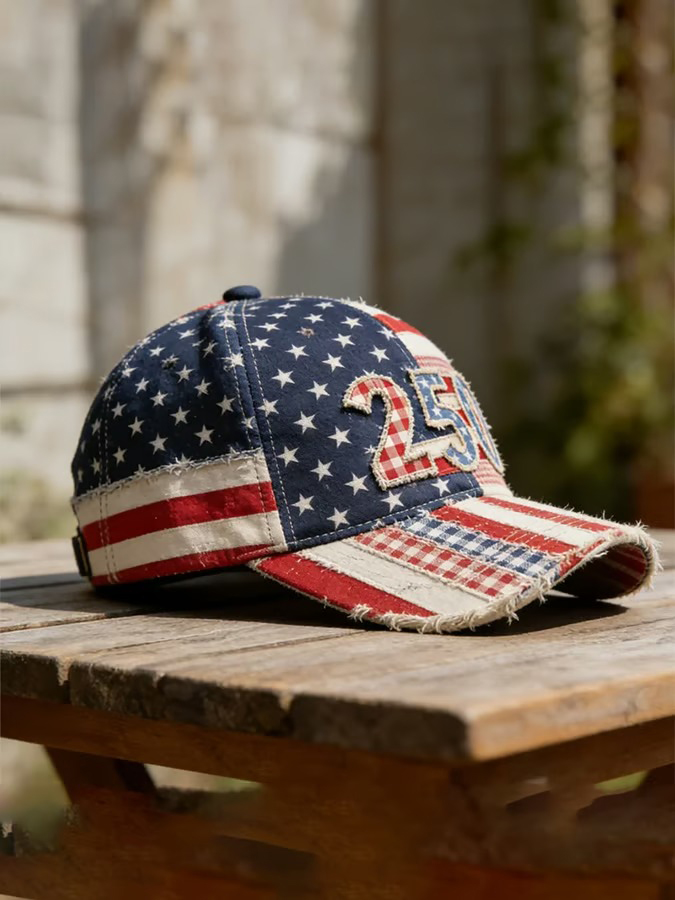 Unisex 250th Anniversary America 1776-2026 Print Casual Hat
