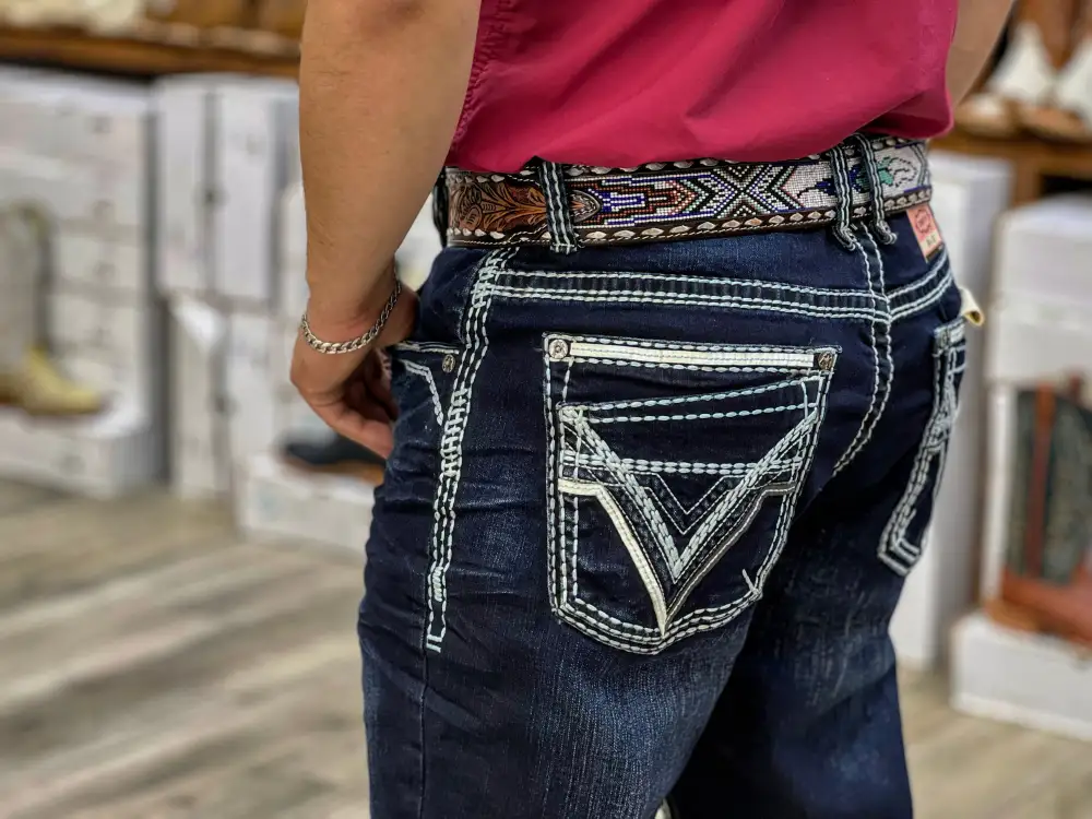 Men’s AM-2147 Dark Blue Jeans