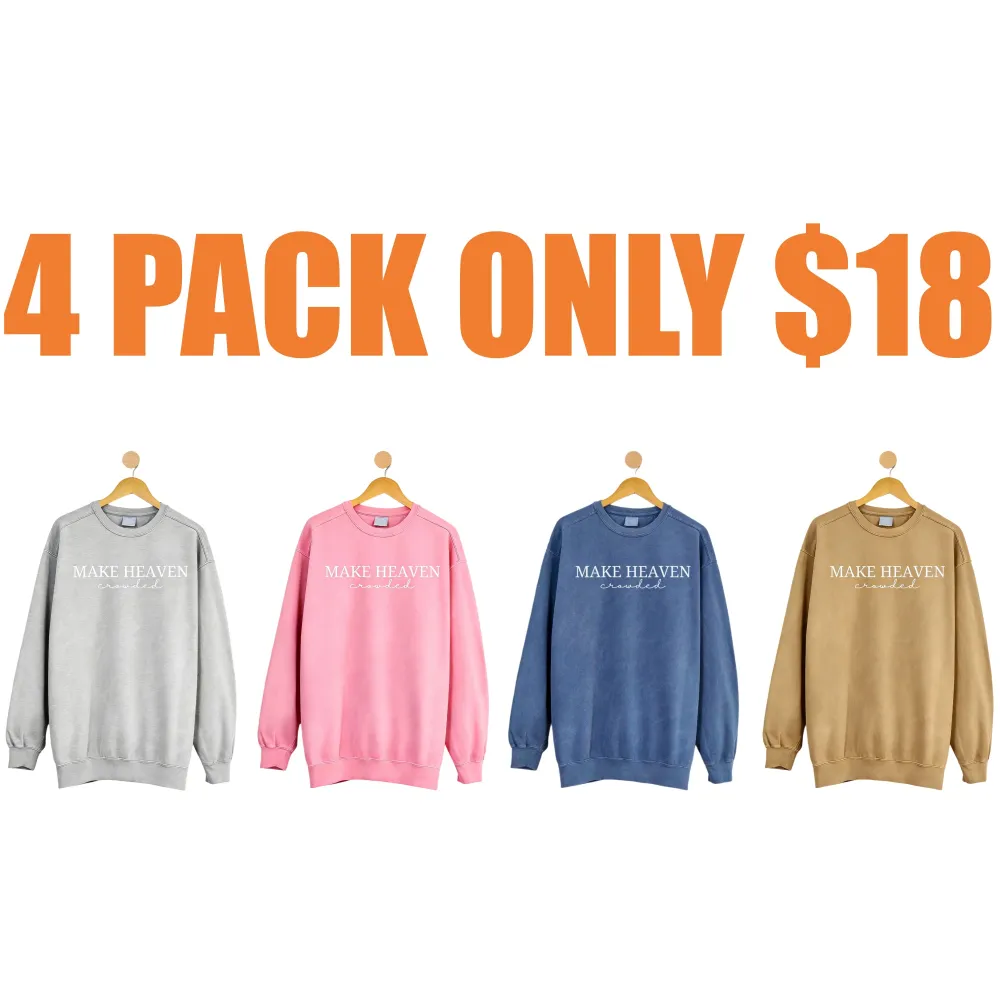 Make Heaven Crowded Embroidered Sweatshirt