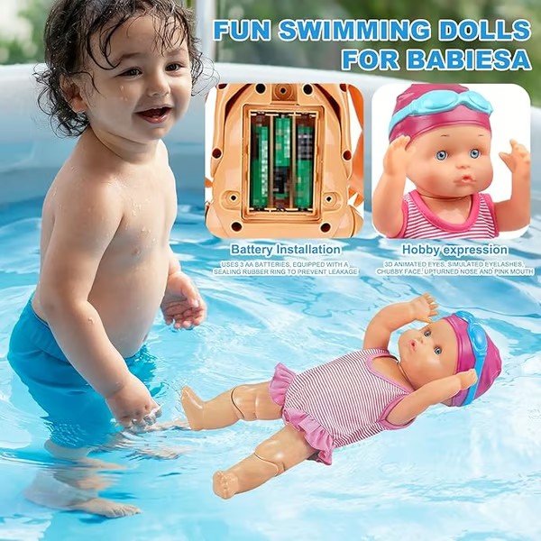 2025 New Packaging Waterproof Swimming Doll