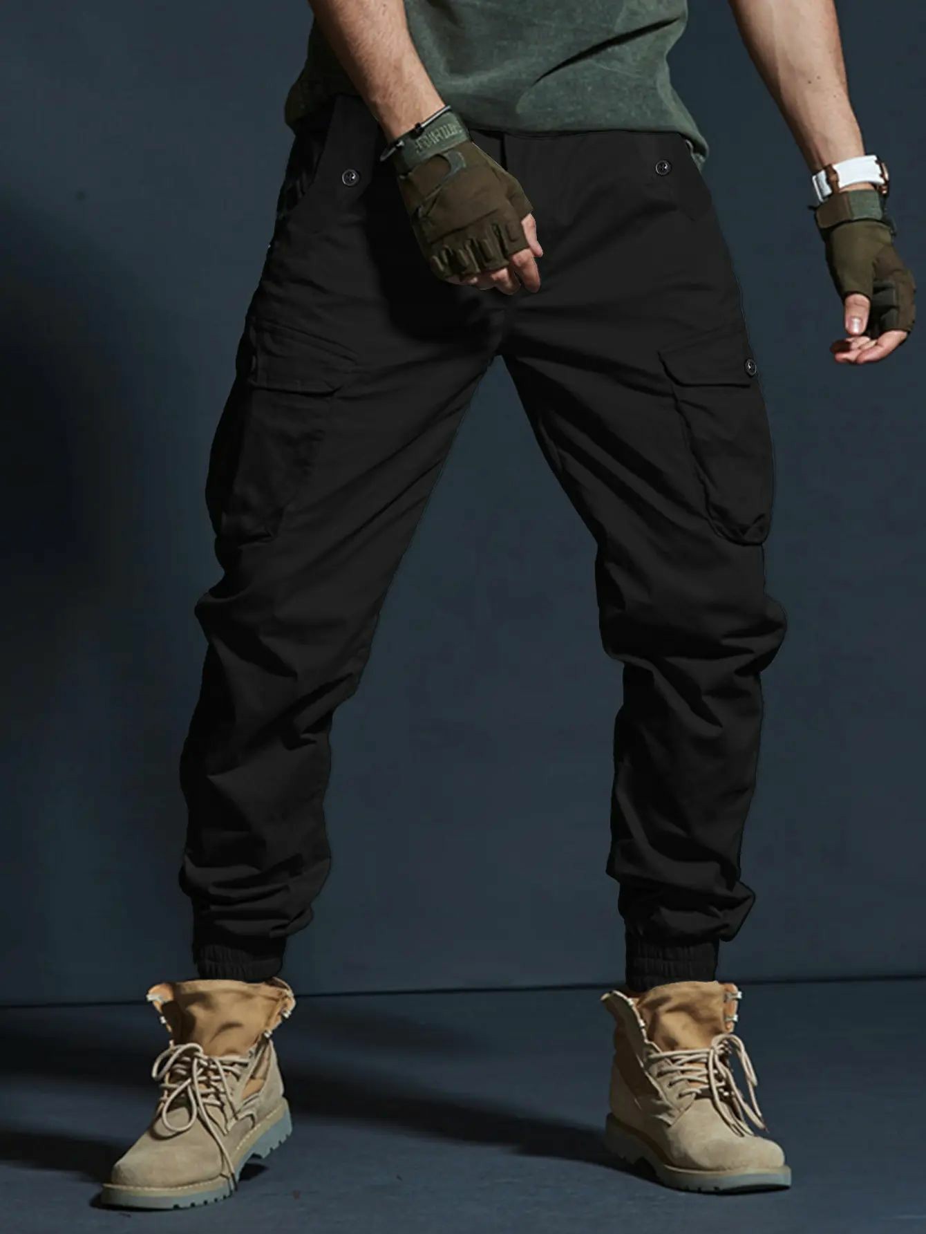 Tactical Cargo Joggers with Multi-Pocket Design - Rugged Style for Outdoor & Urban Adventures
