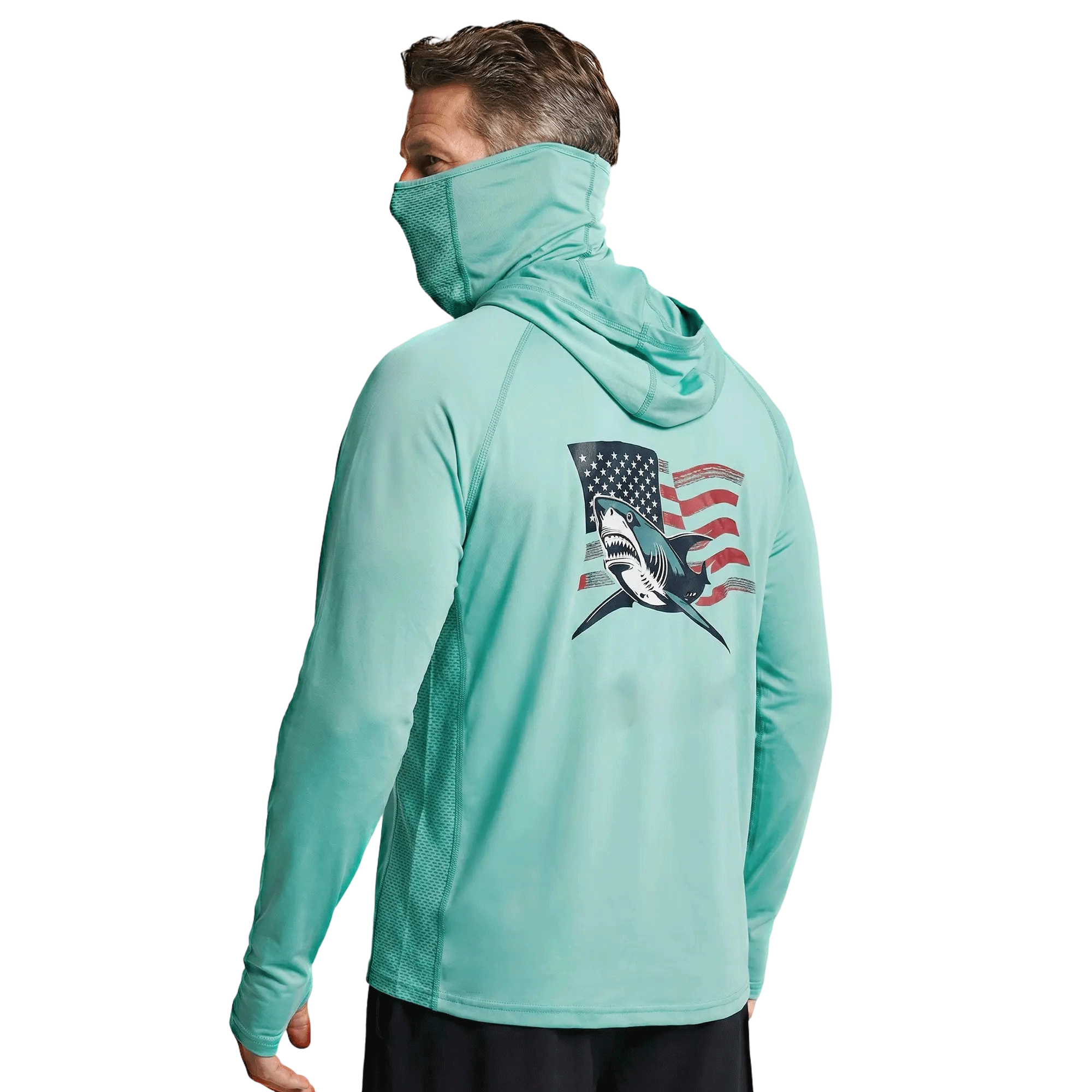 ☀️☀️Men’s UPF 100 Sun Protection Hoodie with UV Detection
