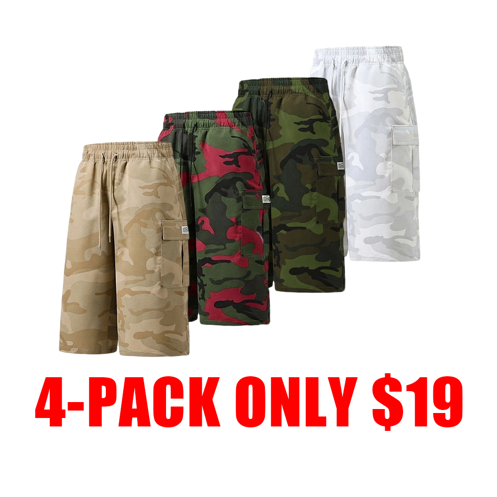 Men’s 8-Pack Camo Cargo Shorts