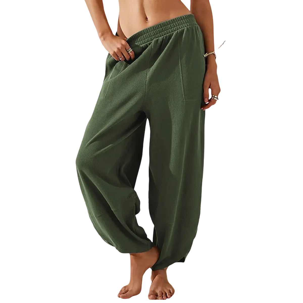 Elasticated Harem Palazzo Pants