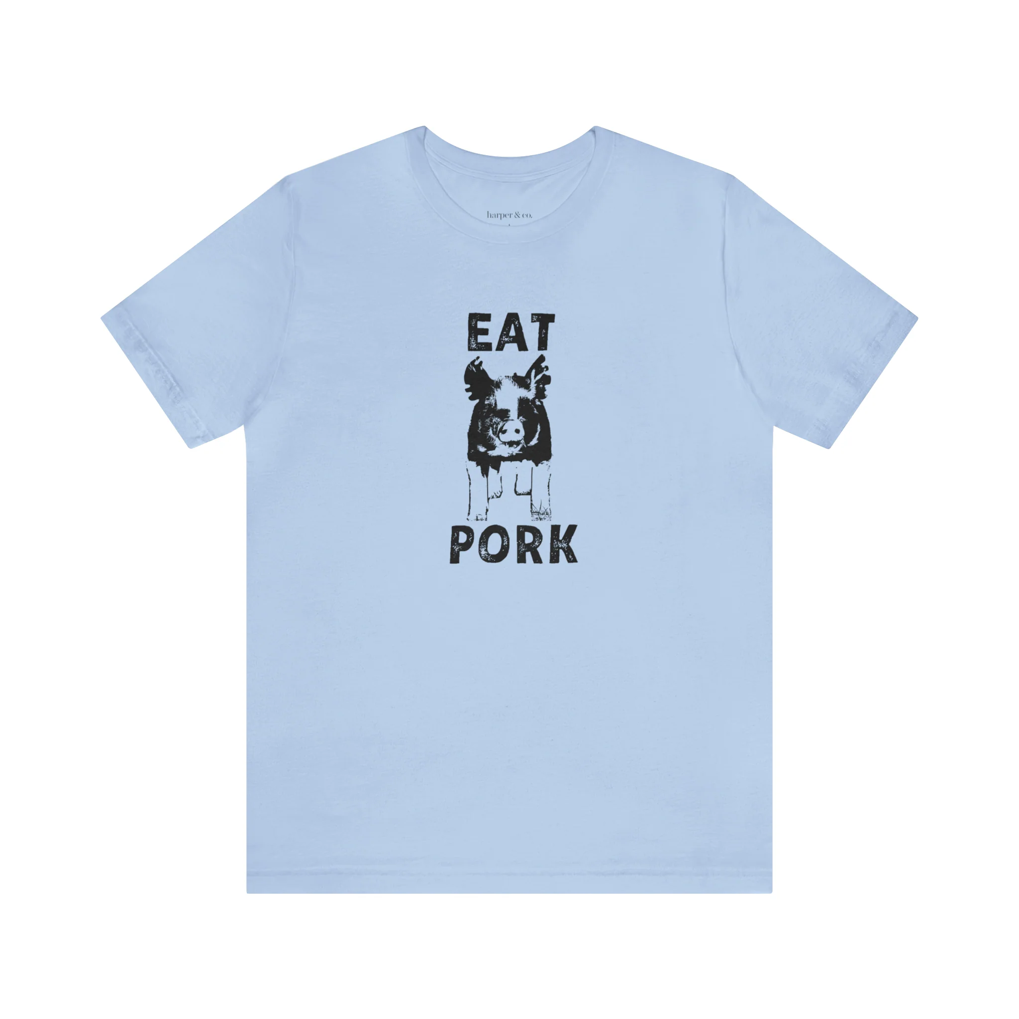 Eat Pork Unisex Jersey Short Sleeve Tee