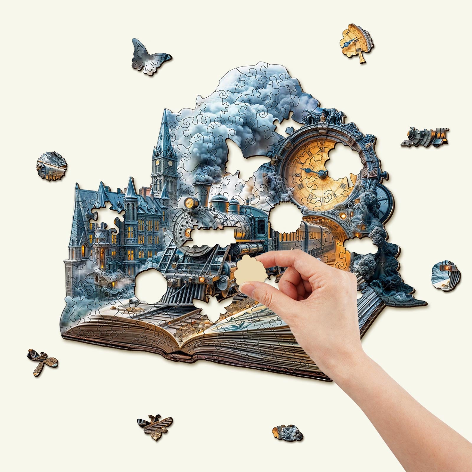 Chrono Train Wooden Jigsaw Puzzle