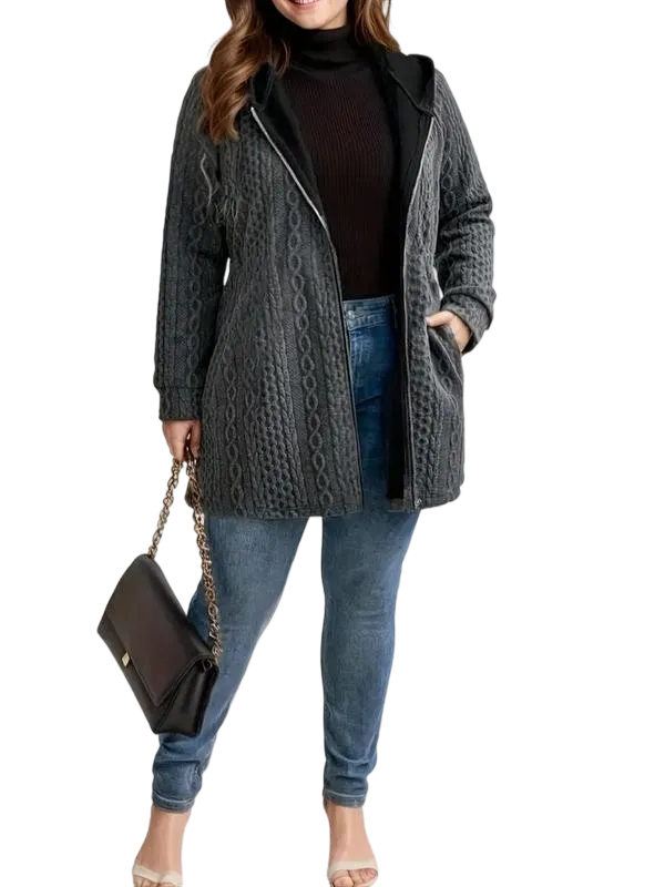 Women's Solid Color Pocket Coat