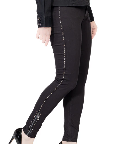 Skinny Pant with side studs