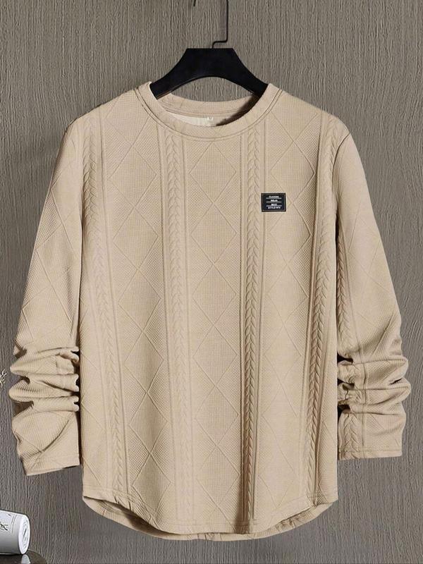 Men’s Knit Pullover – Regular Fit Crewneck Long Sleeve Top