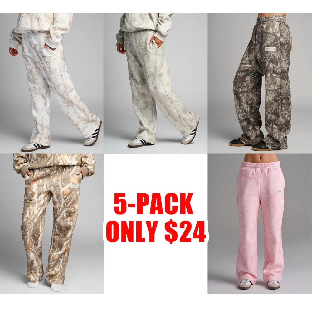 Camo Straight Leg Sweatpants
