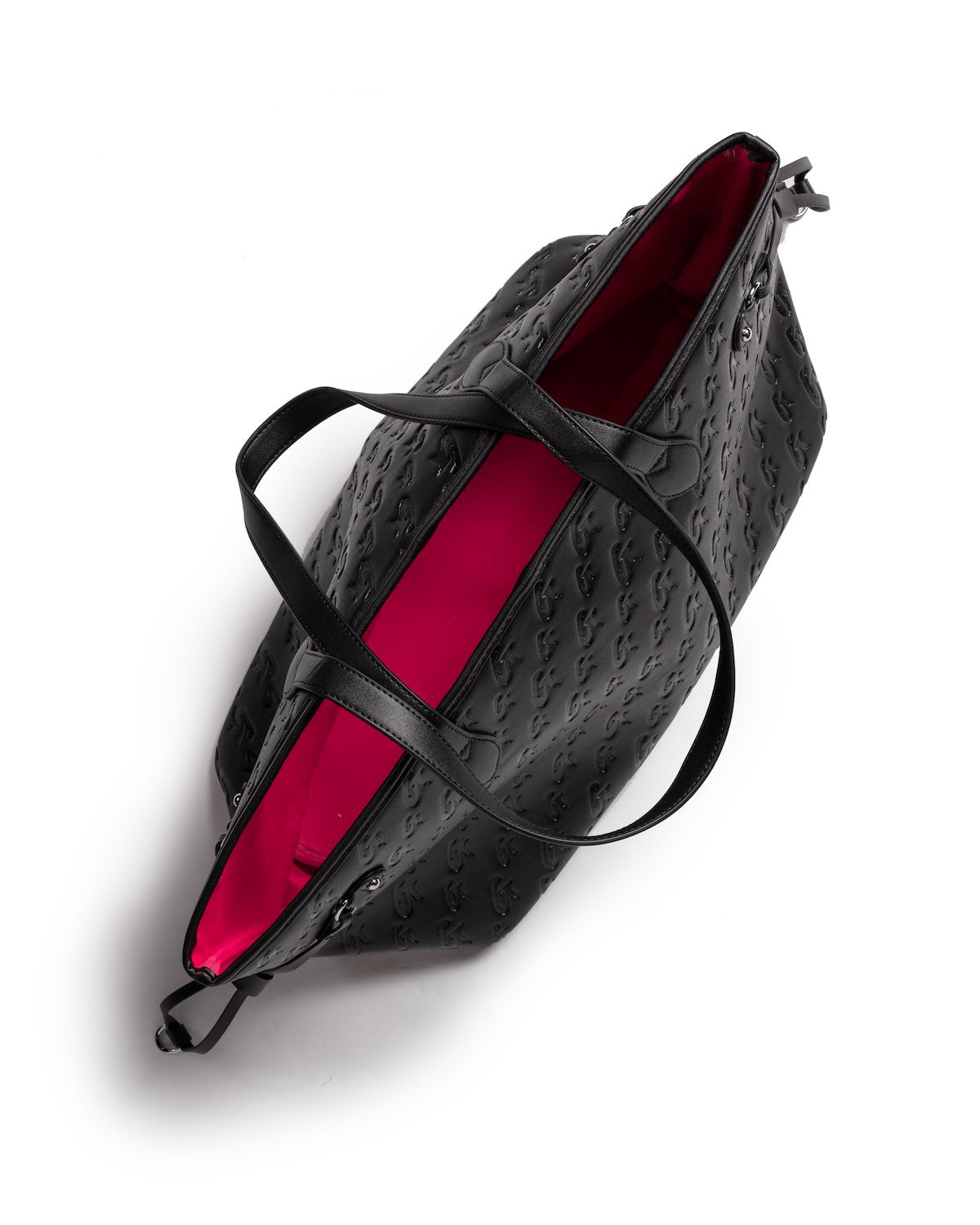 MONOGRAM GLAM TOTE - BLACK PINK