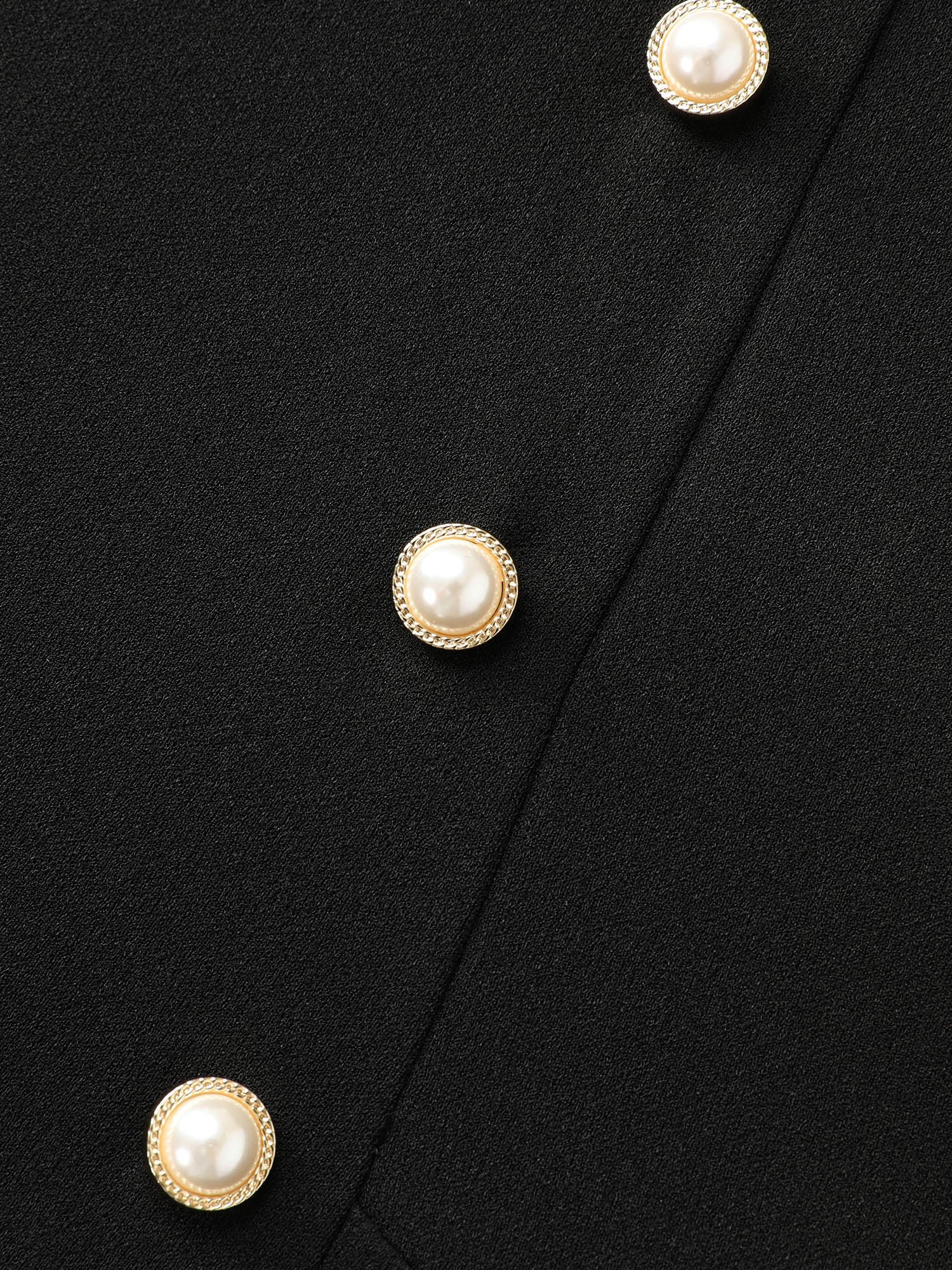 Stretchy Button Detail Fit And Flare Midi Dress