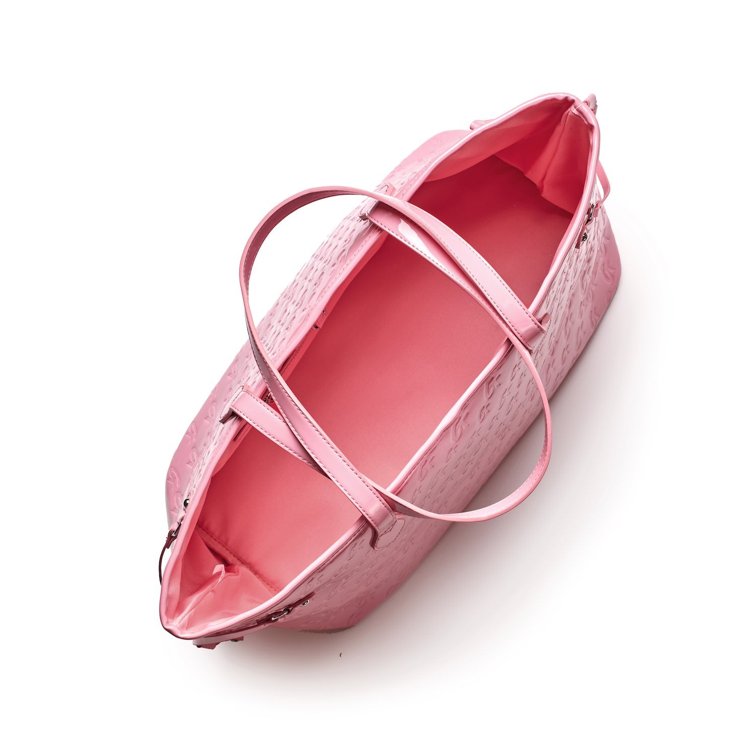 MONOGRAM GLAM TOTE - MIRROR PINK