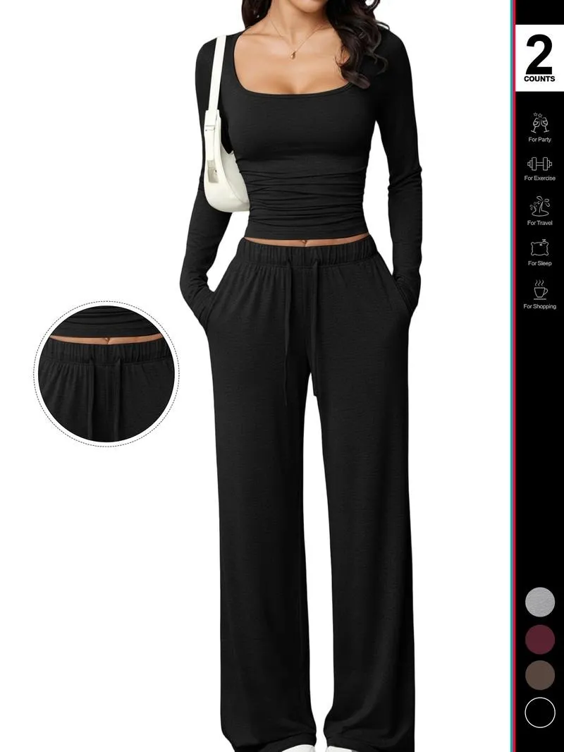 Women's 2 Piece Matching Lounge Set