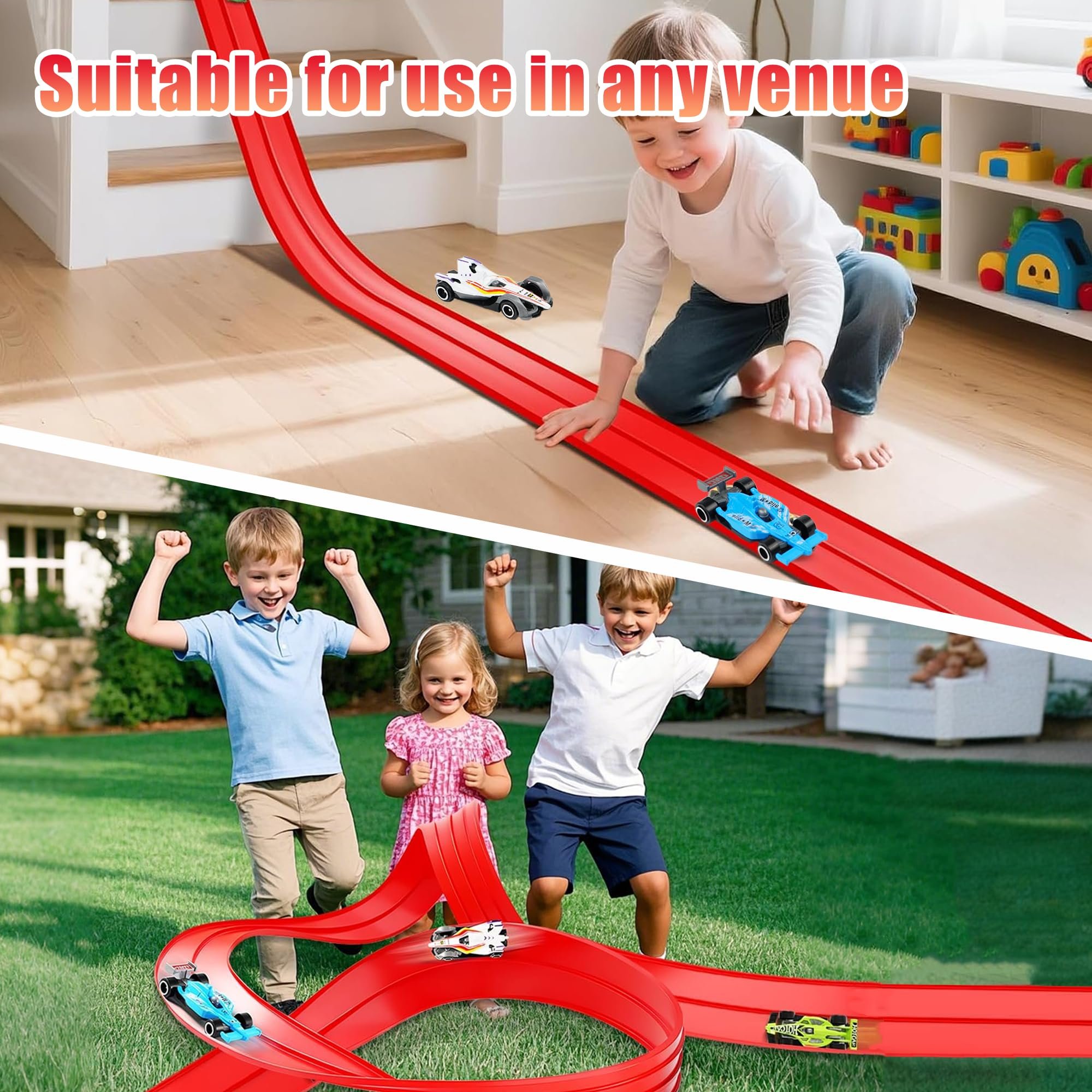 🏆Flash Sale⚡🎄🎁 2025 Christmas Surprise Gift: DIY Flexible Racing Track Toy 🚗✨
