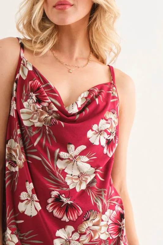 Floral Printed Casual Tank Top