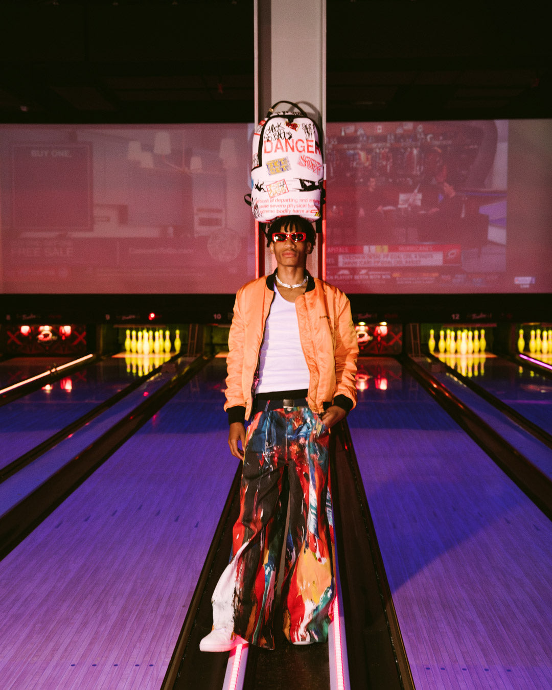 JETBLAST SIGN ON THE RUNWAY BACKPACK