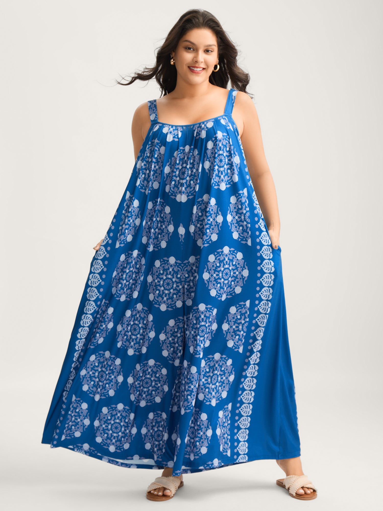 Sunkissed Stretchy Adjustable Strap Jumpsuit