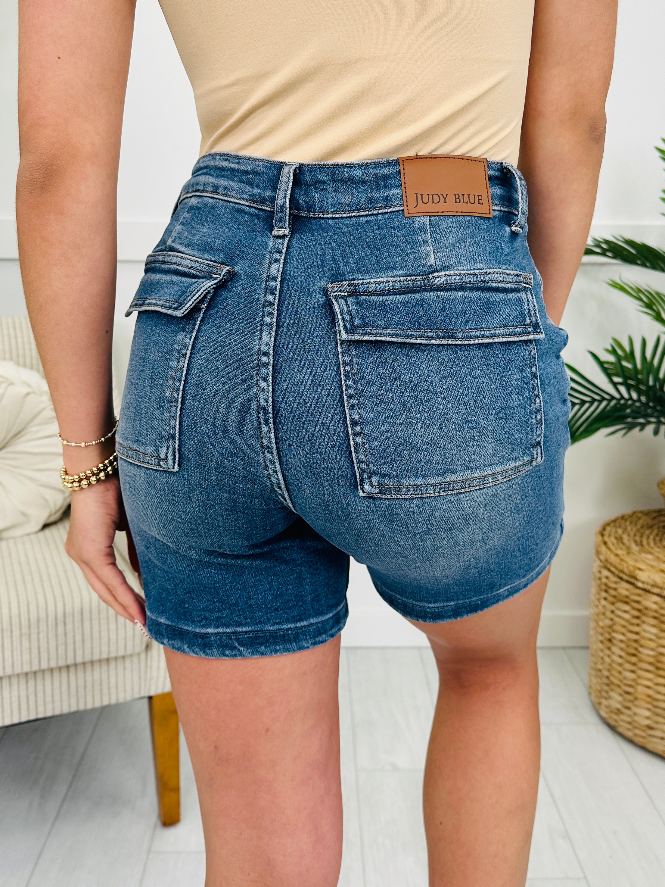 Judy Blue Get It Done Utility Shorts