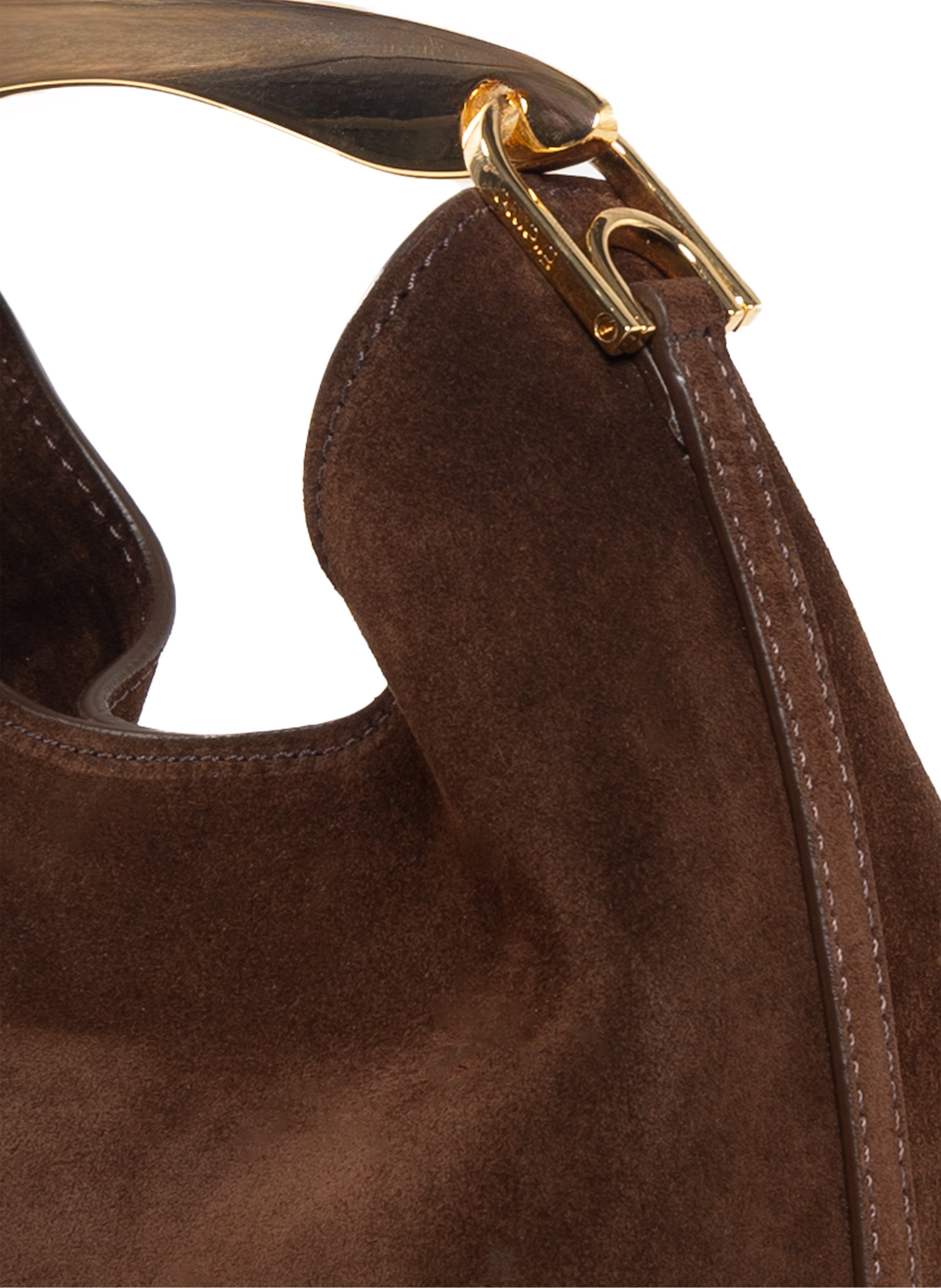 Small Boomerang Suede Brownie Clearance Sale 85%OFF
