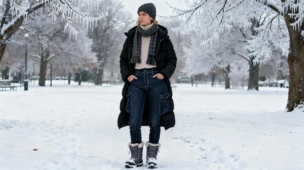 Women's Y2K High-Waist Cargo Denim Flap Pocket Pants