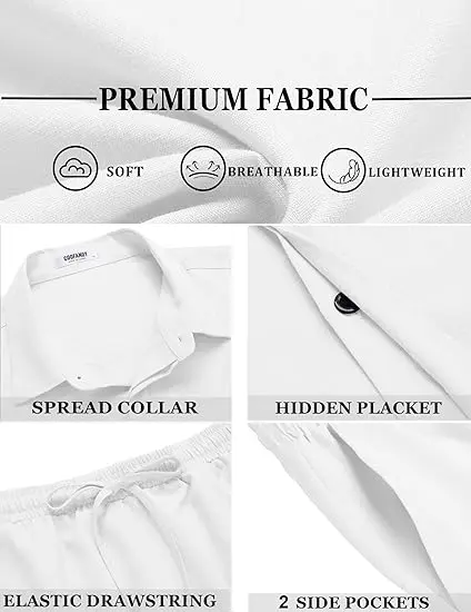 Breezy Linen Summer Shirt & Shorts Set